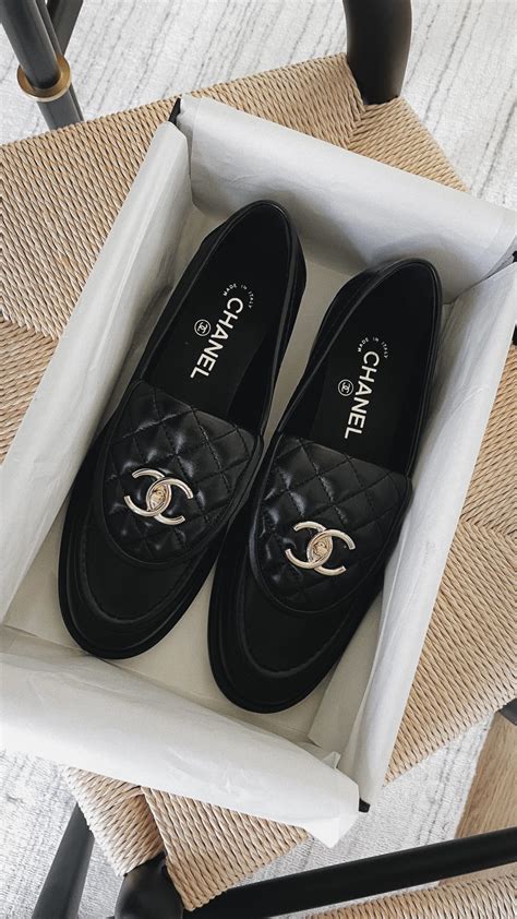 chanel quilted loafer